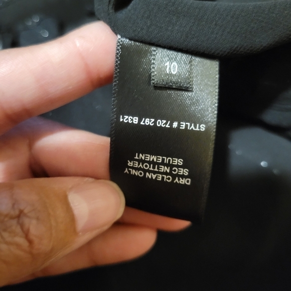 Rebecca Taylor Safari silk - blend blouse in black size 10. - Picture 9 of 9